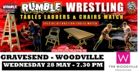 Rumble Wrestling return to The Woodville - Its TABLES LADDERS & CHAIRS